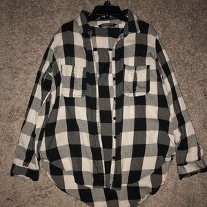 Checkered Button-Up
